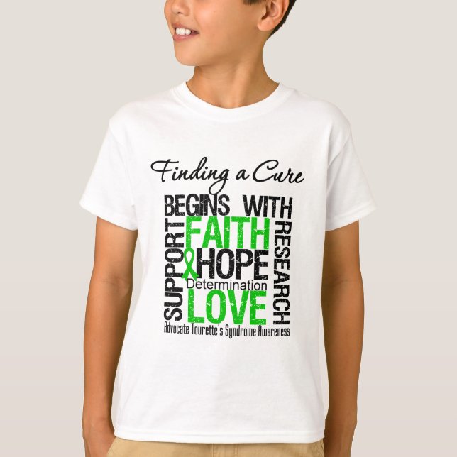 Finding a Cure For Tourette's Syndrome T-Shirt (Front)