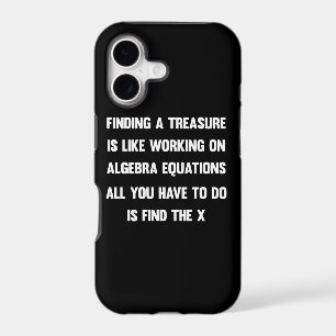 Finding a treasure is like working on algebra..