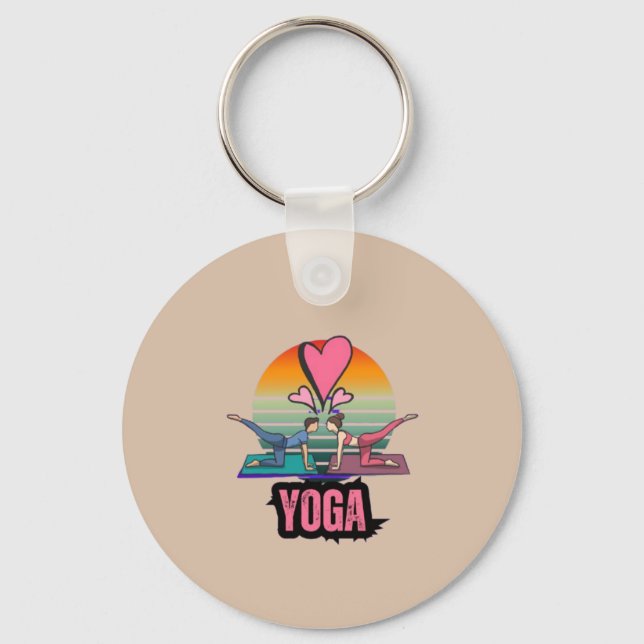 Finding Balance Together Key Ring (Front)