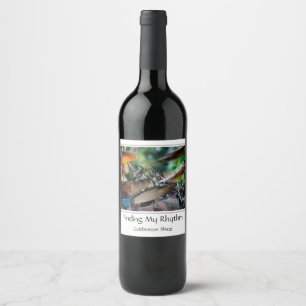Finding My Rhythm Customisable Wine Label