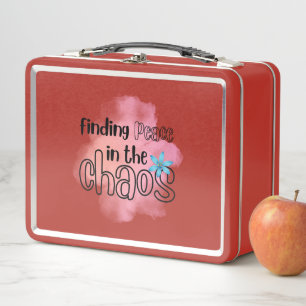 Finding Peace Metal Lunch Box