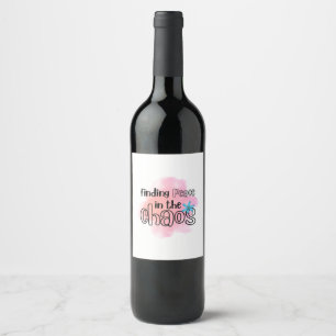 Finding Peace Wine Label