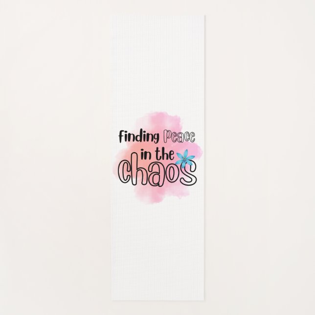 Finding peace yoga mat (Front)