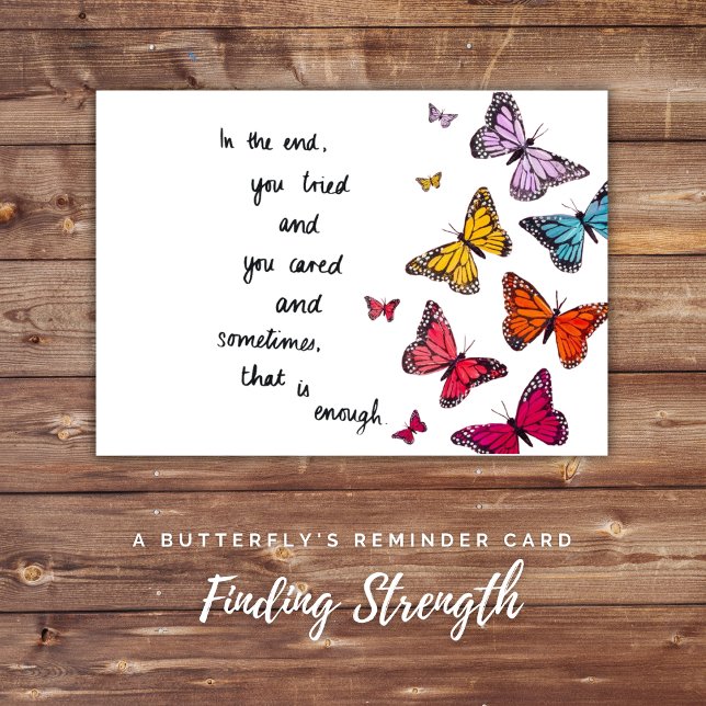 Finding Strength: A Butterfly's Reminder Card (Finding Strength: A Butterfly's Reminder Card)