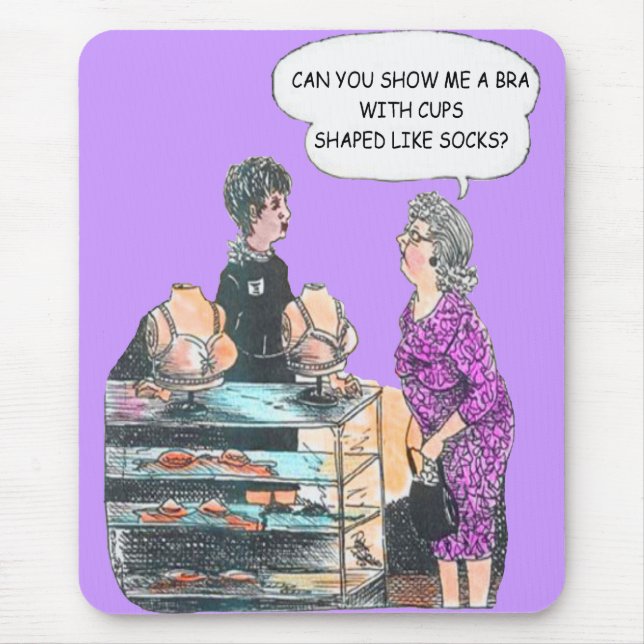 Finding the Right Bra Mousepad (Front)