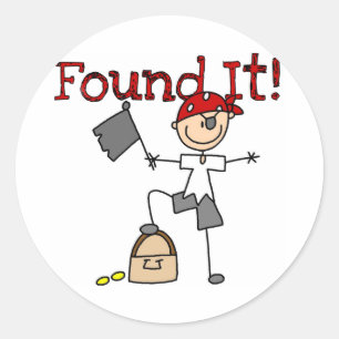 Finding Treasure Classic Round Sticker