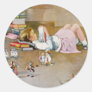 FINDING WONDERLAND CLASSIC ROUND STICKER