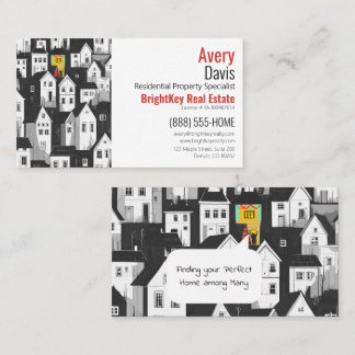 Finding Your Perfect Home Real Estate Business Card