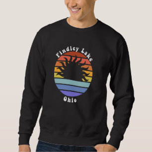 Findley Lake Ohio OH Sunset Souvenir Vacation Sweatshirt