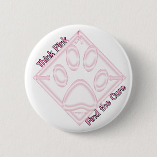 FindtheCure~ThinkPink 6 Cm Round Badge