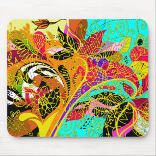 Fine Abstract Cool Cute Girly Retro Fashion Mouse Pad