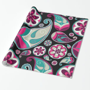 Fine Abstract Cool Cute Girly Retro Fashion Wrapping Paper