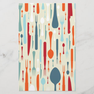 Fine Abstract Kitchen Knives Forks Spoons