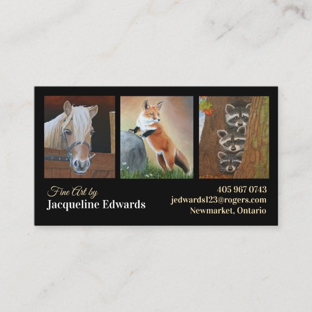 Fine Art Artist Business Card (Front)