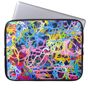 Fine Art background. Seamless pattern with grunge Laptop Sleeve