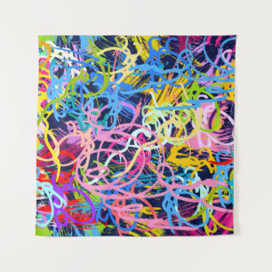 Fine Art background. Seamless pattern with grunge  Tapestry