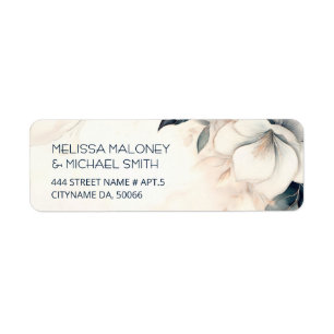 Fine Art Blue Ivory Flower Wedding