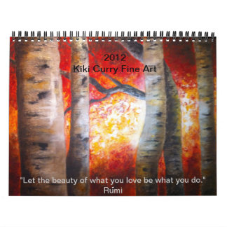Fine Art Calender by Kiki Curry 2012 Calendar