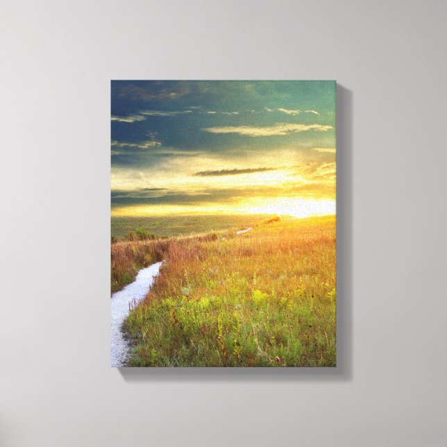 Fine Art Canvas Print - Konza Prairie (Front)