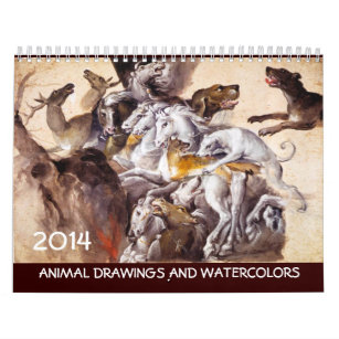 FINE ART COLLECTION  / Animal Drawings 2014 Calendar