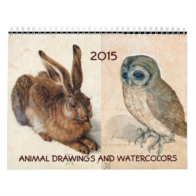 FINE ART COLLECTION  / Animal Drawings 2015 Calendar (Cover)