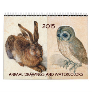 FINE ART COLLECTION  / Animal Drawings 2015 Calendar