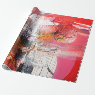 Fine art contemporary work - paintingart,fine,cont wrapping paper