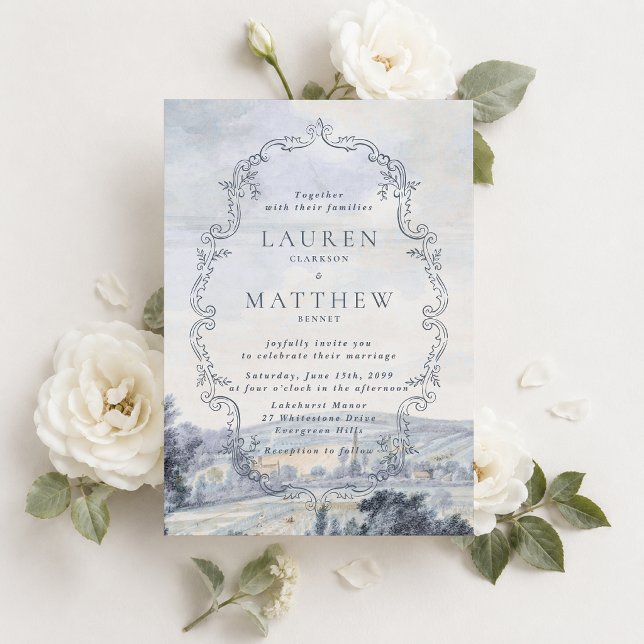 Fine Art Country Landscape Wedding Invitation (Creator Uploaded)