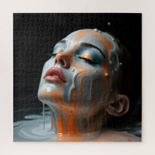 Fine Art fashion woman portrait Jigsaw Puzzle