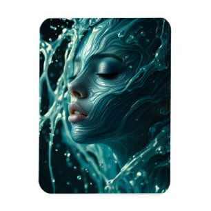 Fine Art fashion woman portrait Magnet