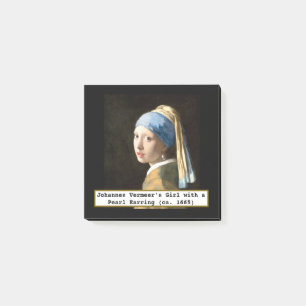 Fine Art  Girl with a Pearl Earring by Vermeer Post-it Notes