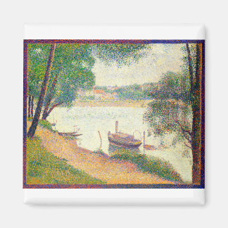 Fine Art Grey Weather by Georges Seurat Magnet
