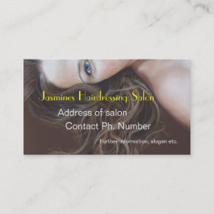 Fine Art Hairdressing salon Business Cards
