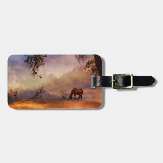 Fine Art Horse Luggage Tag (Front Horizontal)