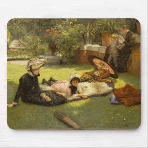 Fine Art In Full Sunlight - James Tissot painting Mouse Pad
