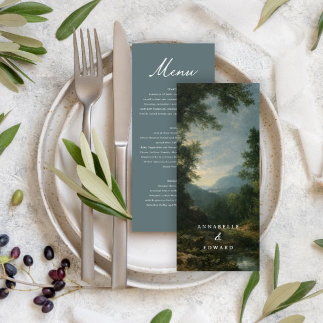 Fine Art Landscape Wedding Romantic Nature  Menu (Creator Uploaded)