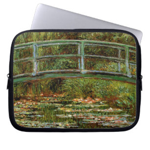 Fine Art Monet Garden Print Painting Impressionist Laptop Sleeve