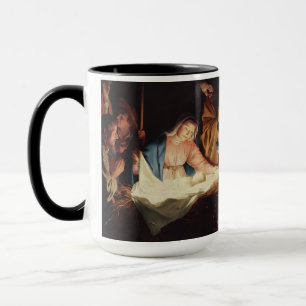 Fine Art Nativity Scene Christmas Gift for Priest Mug