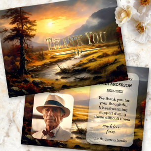 Fine Art Nature Sympathy Photo Thank You Card