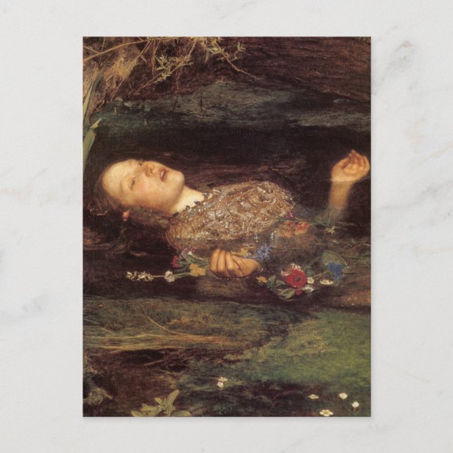 Fine art Ophelia painting Postcard (Front)