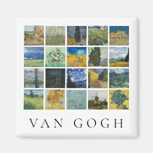 Fine Art Painting Collage Vincent Van Gogh Magnet
