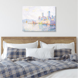 Fine Art Painting Lagoon Sea View Light Blue Canvas Print