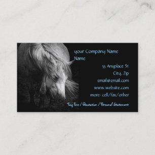 Fine Art Pony Head and Mane Business Card