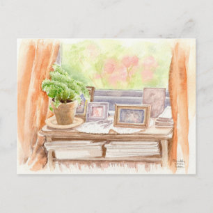 Fine Art Postcard- "Pictures", watercolour Postcard