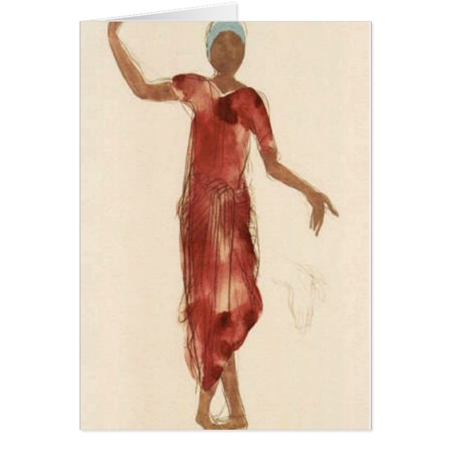 Fine Art ~ Rodin's Cambodia Dancer c1906 (Front)