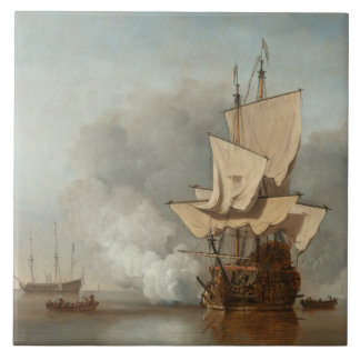 Fine art seascape velde tile