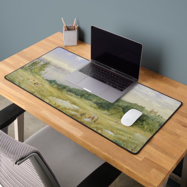 Fine Art The Palisades American Summer Landscape  Desk Mat (Office 2)