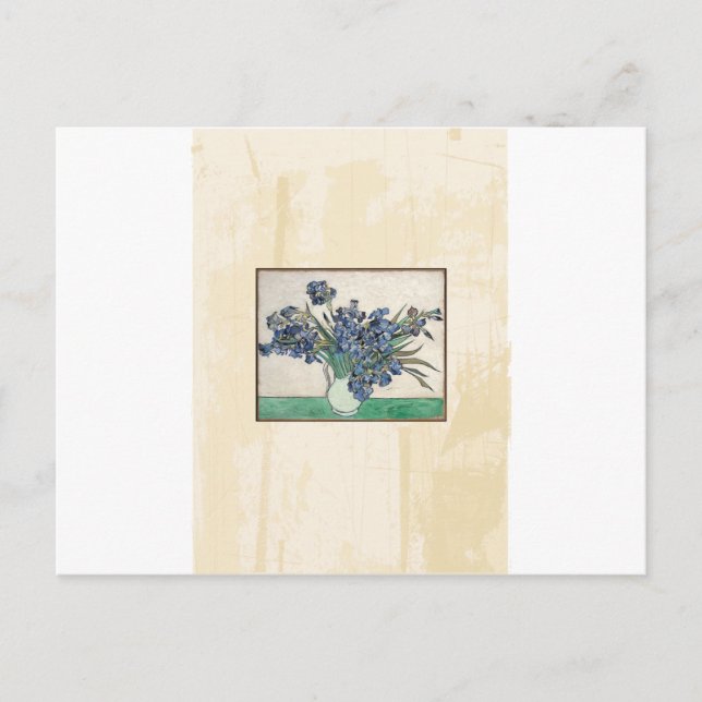 Fine Art Van Gogh Irises Postcard (Front)