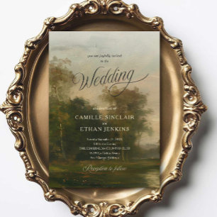 Fine Art Wedding Invitation Estate Style