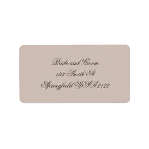 Fine Art Wedding Return Address Labels, Blush Label